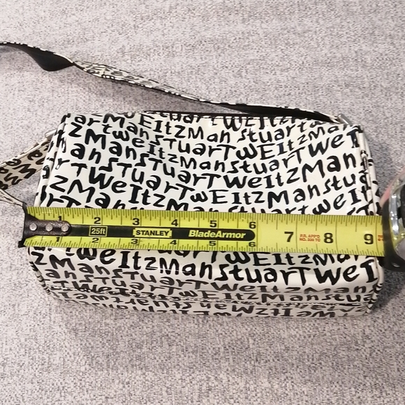 Stuart Weitzman Graffiti Print Leather Crossbody Purse Shoulder Bag - Picture 7 of 16